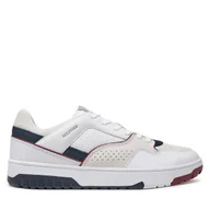 Sneakersy męskie - Sneakersy Tommy Hilfiger Th Basket Modern Street Lth FM0FM05211 Biały - miniaturka - grafika 1