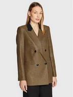 Marynarki i żakiety damskie - TWINSET Marynarka 222TT2317 Złoty Regular Fit - miniaturka - grafika 1