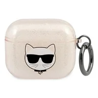 Akcesoria do słuchawek - Apple Karl Lagerfeld Etui Karl Lagerfeld KLA3UCHGD AirPods 3 cover złoty/gold Glitter Choupette KLD574GLD - miniaturka - grafika 1