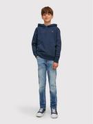 Bluzy dla chłopców - Jack&Jones Junior Bluza Star 12213100 Granatowy Regular Fit - miniaturka - grafika 1