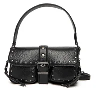 Torebki damskie - Torebka Pepe Jeans Sally Moon PL0300002 Czarny - miniaturka - grafika 1
