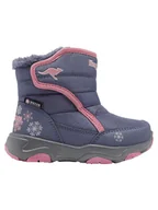 Kozaki damskie - Kangaroos Kozaki zimowe "KS-Trunks Mid V" w kolorze szaro-różowym - miniaturka - grafika 1