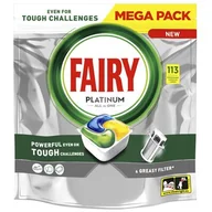 Środki do zmywarek - Kapsułki do zmywarki FAIRY Platinum All in One Lemon - 113 szt. - miniaturka - grafika 1
