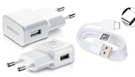 Ładowarki do telefonów - ŁADOWARKA SIECIOWA SAMSUNG FAST CHARGE SZYBKIE ŁADOWANIE 15W + KABEL USB C - miniaturka - grafika 1