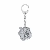 Breloki - Brelok Srebrny do kluczy Tygrys 925 Biżuteria Prezent GRAWER GRATIS - miniaturka - grafika 1