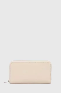 Portfele - Answear Lab portfel skórzany damski kolor beżowy - grafika 1