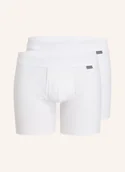 Majtki damskie - Schiesser Bokserki Cotton Essentials, 2 Szt. weiss - SCHIESSER - miniaturka - grafika 1