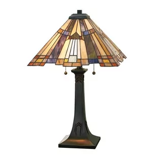 Quoizel Lampka stołowa witrażowa 2pł QZ/INGLENOOK/TL INGLENOOK QUOIZEL - Lampy stojące - miniaturka - grafika 1