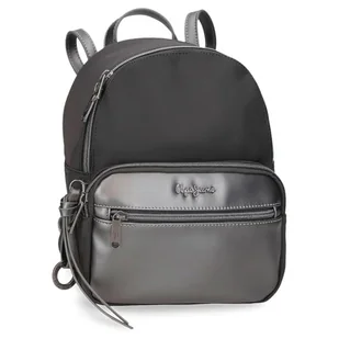 Pepe Jeans Ruby Plecak Na Co Dzień Szary 20x25,5x10 cm Poliester i PU 5,36L by Joumma Bags, Szary, Talla única, plecak na co dzień - Plecaki - miniaturka - grafika 1