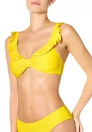 Stroje kąpielowe - goldenpoint Bikini damski kostium kąpielowy biustonosz Tricky, żółty, 75B - miniaturka - grafika 1