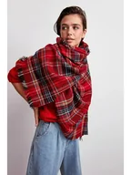 Apaszki i szaliki damskie - trendyol Szal w kolorze czerwono-czarnym - miniaturka - grafika 1