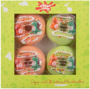 CHLAPU CHLAP Donut d/kąp.-pianka trusk.róż4szt - Zabawki do kąpieli - miniaturka - grafika 1