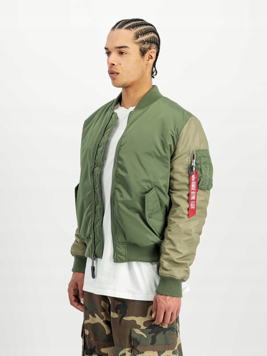 Alpha Industries kurtka męska bomber bez kaptura MA-1 Camo Back Embroidery