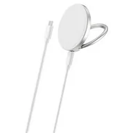 Ładowarki do telefonów - Bezprzewodowa ładowarka ER Power Qi2, se stojánkem, 15 W, 2 m (ERPWQ2PR-SLV) Srebrna - miniaturka - grafika 1