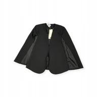 Swetry damskie - Elegancka narzutka damska czarna IRIS L - miniaturka - grafika 1