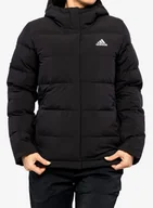 Kurtki damskie - Kurtka puchowa damska adidas Helionic Hooded Jacket - black - miniaturka - grafika 1