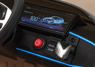 Autko BMW i4 na akumulator dla dzieci Złoty + Wolny Start + EVA + Ekoskóra + Audio LED + Pilot - Pojazdy elektryczne dla dzieci - miniaturka - grafika 9