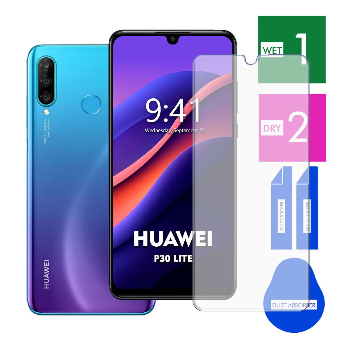 SZKŁO OCHRONNE DO HUAWEI P30 LITE NA TELEFON EKRAN SZYBKA PANCERNE