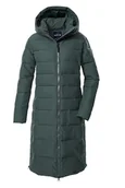 Płaszcze damskie - G.I.G.A. DX Kobiety Pikowany płaszcz/pikowana kurtka/funkcjonalny płaszcz o puchowym wyglądzie z kapturem GW 88 WMN QLTD CT, dunkel blaugrün, 46, 43534-000 - miniaturka - grafika 1