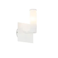 Lampy ścienne - QAZQA Nowoczesna kinkiet łazienkowy biały IP44 - Wanna - miniaturka - grafika 1