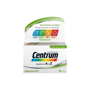 GlaxoSmithKline CONSUMER HEALTHCARE SP. Centrum Multiwitamina Kompletne od A do Z 30 tabletek - Witaminy i minerały - miniaturka - grafika 1
