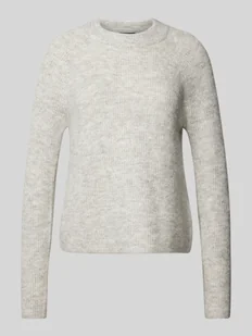 Sweter z dzianiny o kroju regular fit z prążkowanej dzianiny model ‘ELLEN’ - Swetry damskie - miniaturka - grafika 1