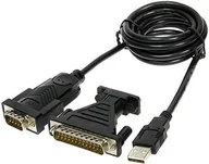 Kable USB - PremiumCord Kabel USB Seral RS232 COM Czarny ku2-232 - miniaturka - grafika 1