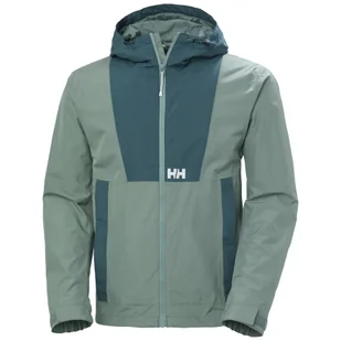 Helly Hansen Rig, kurtka przeciwdeszczowa, męska, turkusowa - Kurtki i kamizelki sportowe męskie - miniaturka - grafika 1
