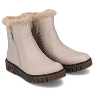 Botki damskie - Botki damskie Rieker Y3481-60 BEIGE 39 - miniaturka - grafika 1