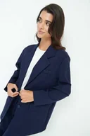 Marynarki i żakiety damskie - Marynarka oversizowa - granatowy S/M - miniaturka - grafika 1