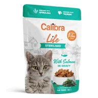 Mokra karma dla kotów - CALIBRA Cat Life pouch Sterilised Salmon in gravy - mokra karma dla kota - 85g - miniaturka - grafika 1
