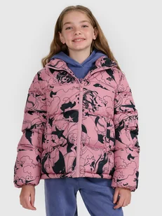 4F Kurtka puchowa z wypełnieniem syntetycznym dziewczęca - różowa 122 (6-7 lat) - Kurtki i płaszcze dla dziewczynek 4F Kurtka puchowa z wypełnieniem syntetycznym dziewczęca - różowa 122 (6-7 lat) - Kurtki i płaszcze dla dziewczynek - miniaturka - grafika 1