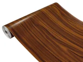 Tapety - Folia klejowa drewnopodobna na metry samoprzylepna okleina meblowa imitacja drewna 100x67,5 cm Orzech Złoty - miniaturka - grafika 1