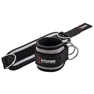 Power System Opaska do Wyciągu Ankle Straps Gym Grey - Pozostały sprzęt i akcesoria do ćwiczeń - miniaturka - grafika 1