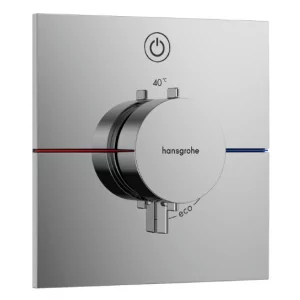HANSGROHE 15571000 ShowerSelect Comfort E Bateria termostatyczna, podtynkowa do 1 odbiornika Chrom - Baterie podtynkowe - miniaturka - grafika 1