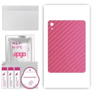 Akcesoria do tabletów i e-booków - folia naklejka skórka strukturalna na TYŁ do Apple iPad 2022 - Carbon Różowy - apgo SKINS - miniaturka - grafika 1