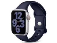 Akcesoria do smartwatchy - Sportowy pasek Alogy gumowy do Apple Watch 42/44/45/49mm Granatowy - miniaturka - grafika 1