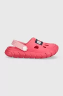 Buty dla dziewczynek - Tommy Hilfiger klapki dziecięce kolor różowy - miniaturka - grafika 1