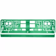 Akcesoria motoryzacyjne - CARMOTION ramka na tablicę rejestracyjną - metalizowana - zielona - miniaturka - grafika 1