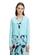 Swetry damskie - BETTY & CO Kardigan w kolorze turkusowym - miniaturka - grafika 1