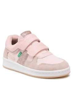 Buty dla dziewczynek - Kickers Sneakersy Bisckoto 894701-30 S Różowy - grafika 1