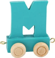 Pociągi dla dzieci - Small Foot Design Wagonik z literką M Alfabet Pociąg - miniaturka - grafika 1