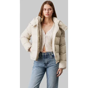 CALVIN KLEIN JEANS Kurtka | Regular Fit - Kurtki damskie - miniaturka - grafika 1