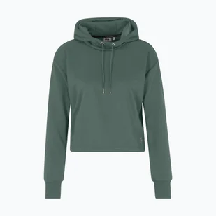 Bluza damska FILA Rheine Cropped Hoody dark forest - Bluzy damskie - miniaturka - grafika 1