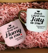 Gadżety dla niej i dla niego - Zestaw kubków dla Mamy i Taty z OKAZJI DNIA MATKI I OJCA - miniaturka - grafika 1