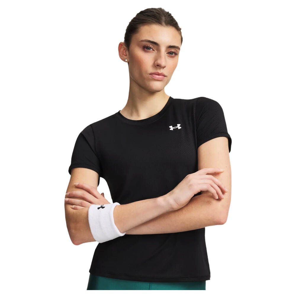 Koszulka damska Under Armour Tech Mesh SS Black/White M