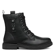 Buty dla dziewczynek - Kozaki Geox Jr Eclair J469QM 0009F C9999 M Czarny - miniaturka - grafika 1