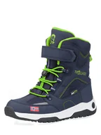 Botki damskie - Trollkids Botki zimowe "Lofoten XT" w kolorze granatowo-jasnozielonym - miniaturka - grafika 1