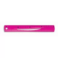 Linijki, ekierki - TETIS LINIJKA elastyczna 20cm różowa BL020RB - miniaturka - grafika 1