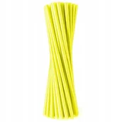 Słomki do napojów - Rurki Słomki proste Żółte fluor Neon 20szt - miniaturka - grafika 1